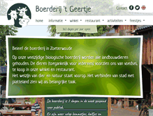 Tablet Screenshot of hetgeertje.nl